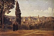 Corot Camille Florence Since the Gardens of Boboli china oil painting artist